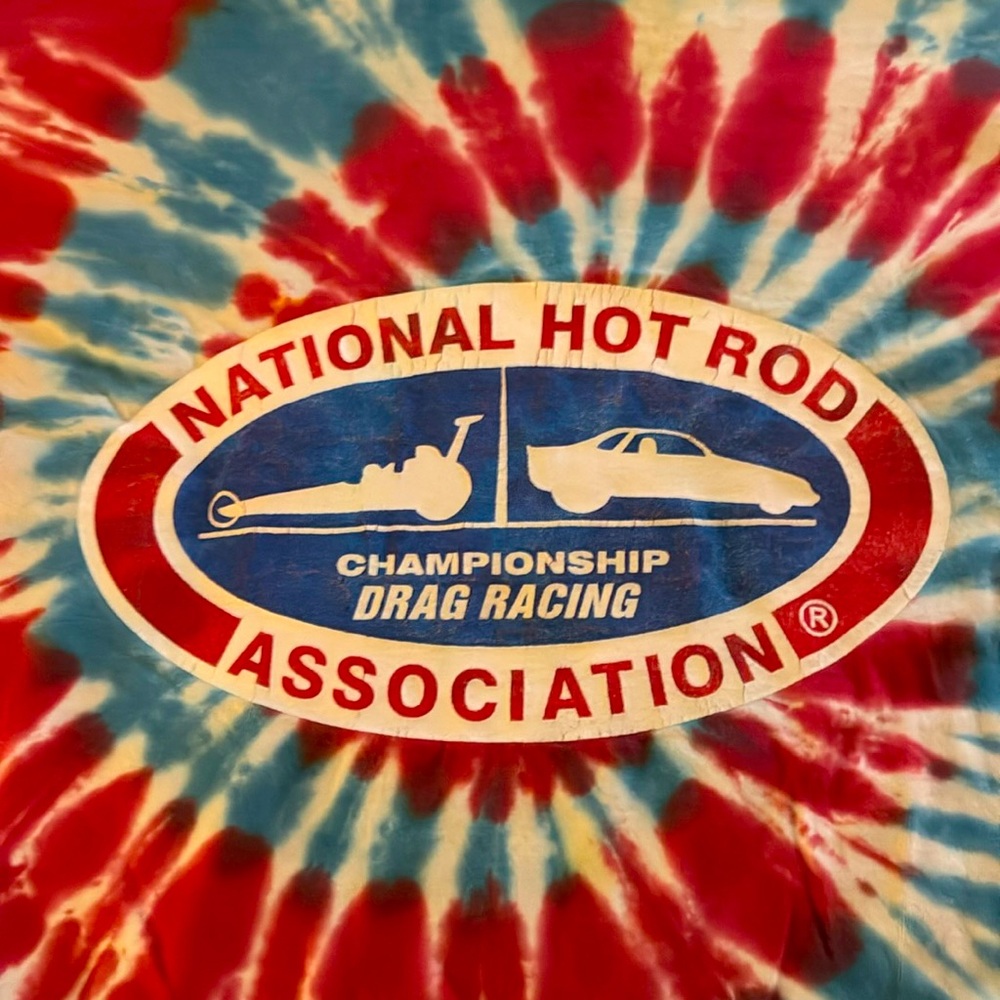 Tie dye drag racing Tshirt